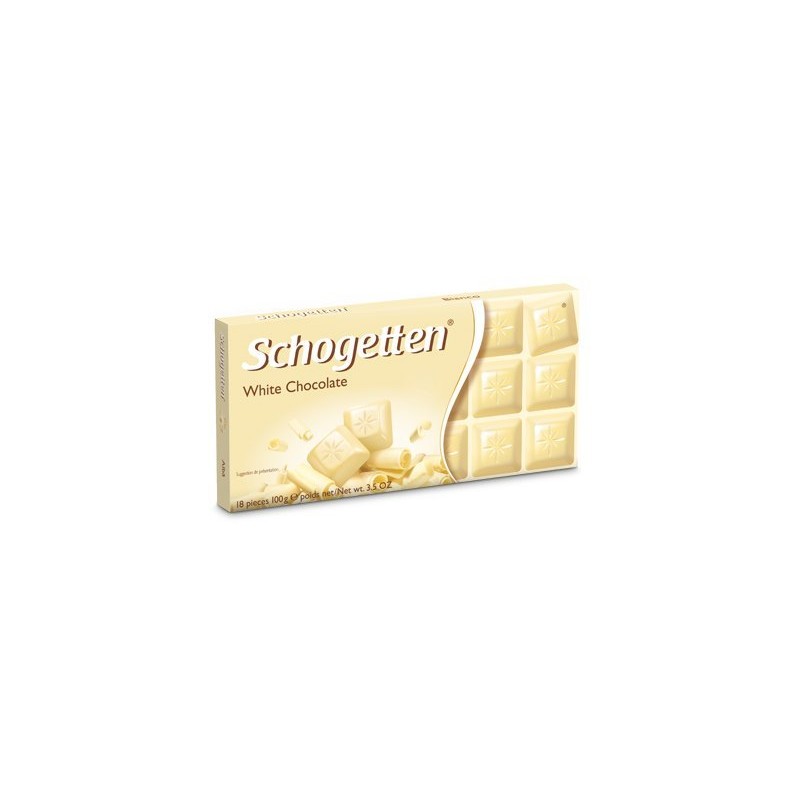 Schogetten German White Chocolate Bars, 100g/3.5oz (Pack of 6)