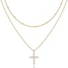 Luxury Hypoallergenic 18K Gold Plated Stainless Steel Double-Layer Micro Inlaid