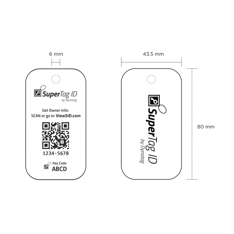 Dynotag® Sentry Series Solid Metal Web Enabled Smart Luggage ID