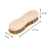 Novaliv 2 x Wooden Cleaning Brush with Plastic Bristles, Robust