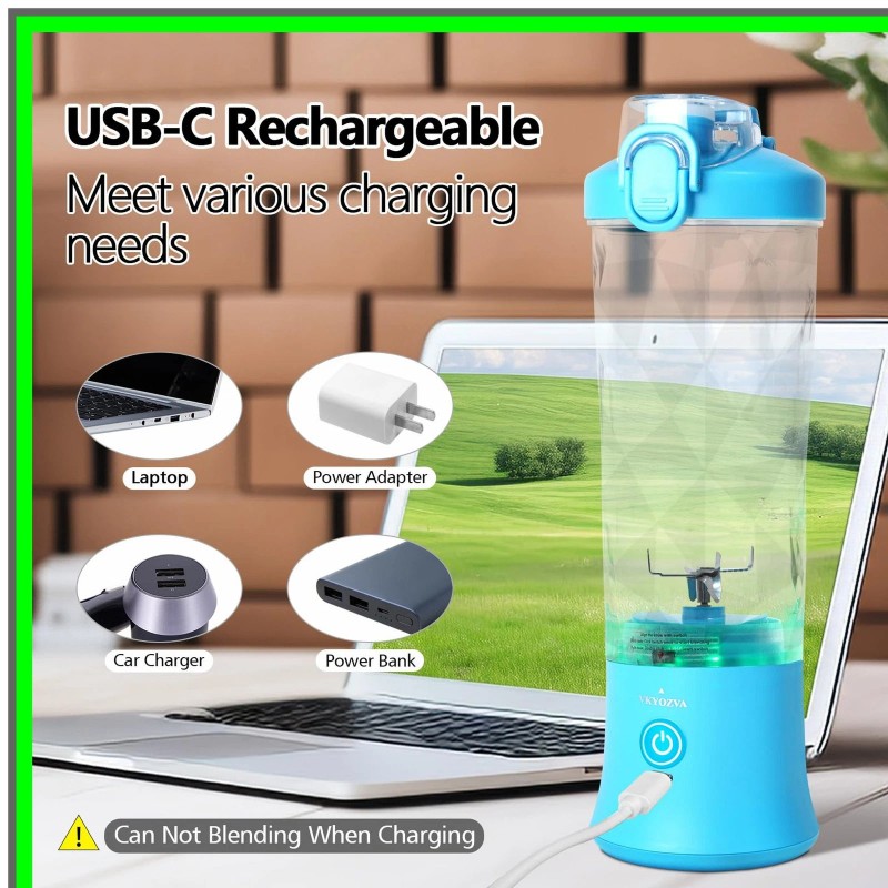 MODAIS TravelBlend Pro USB-C 20 Oz Portable Smoothie Maker