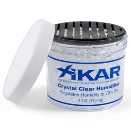 Xikar Crystal Humidifier, Lasts Up to 90 Days, Crystals Expand, Provides Perfect 70% Humidity, 4 oz Jar
