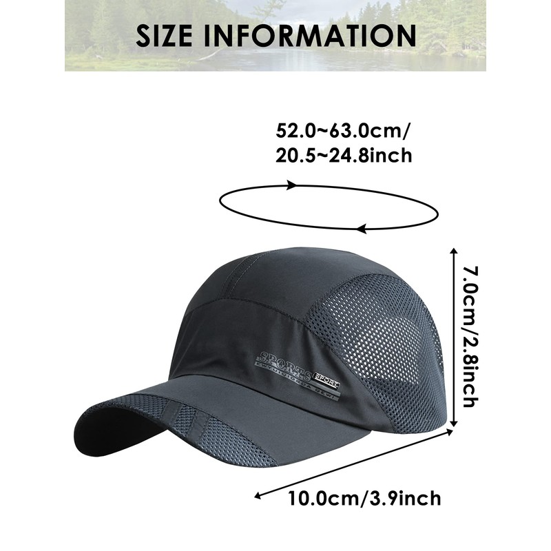 AIEOE Breathable Outdoor Cap, Thin, Lightweight and Quick-Drying Baseball Cap,