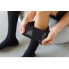 Yomandamor Men's Black Calf Socks, Set of 4, Lightweight, Breathable,
