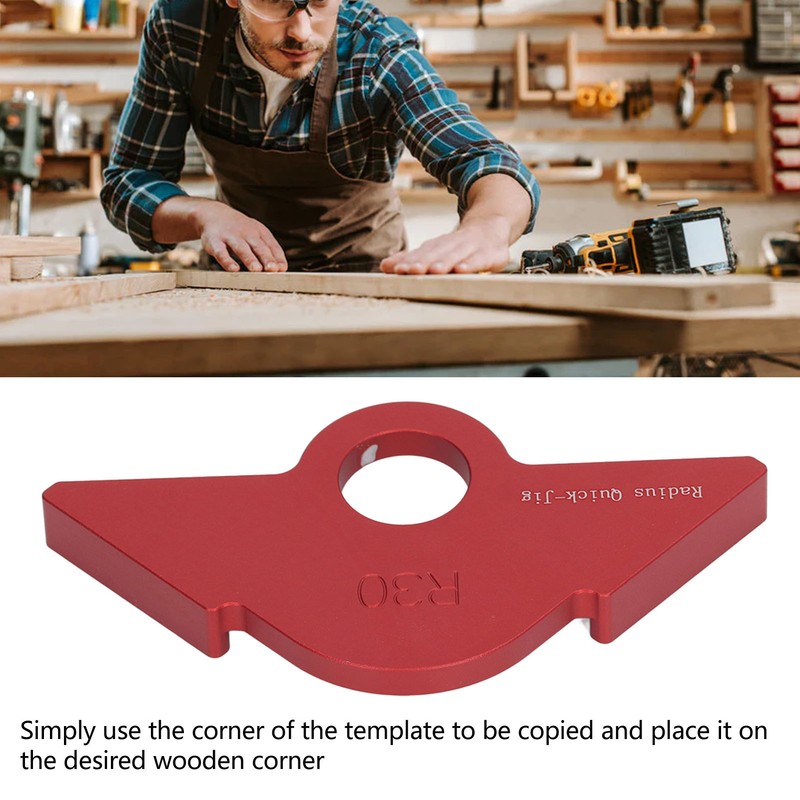 R30 Radius Jig Router Template Corner Radius Routing Rounded Template