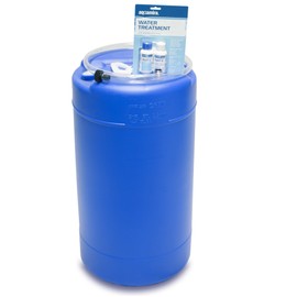 15 Gallon Water Storage Tank with Treatment Set, Water Storage for Emergencies, BPA Free Food Grade Plastic - Emergency Zone