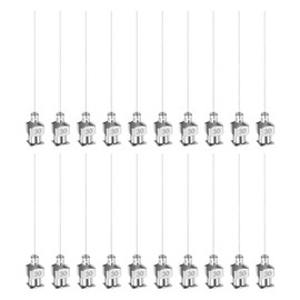HARFINGTON 20pcs 30Gauge Stainless Steel Dispensing Needles, 1-1/2" All Metal Glue Needle Tube Blunt Tips Luer Lock for Thick Liquids, Ink, Glue, Lab Use