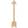 Wooden Arrow Paintable 3" Cutout, Unfinished Wall Art 1/4" MDF