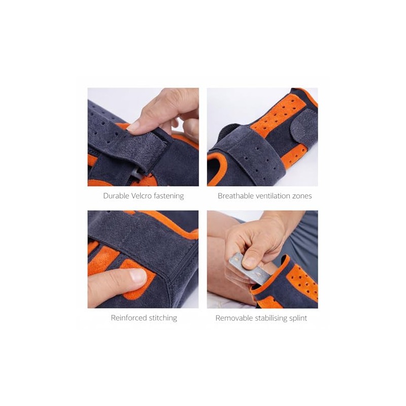 Orliman Medically Approved Immobilising Wrist Support With Palm Splint -