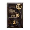 Challenge 25 Alcohol Law Sign Black 260x170mm Pub Bar Restaurant