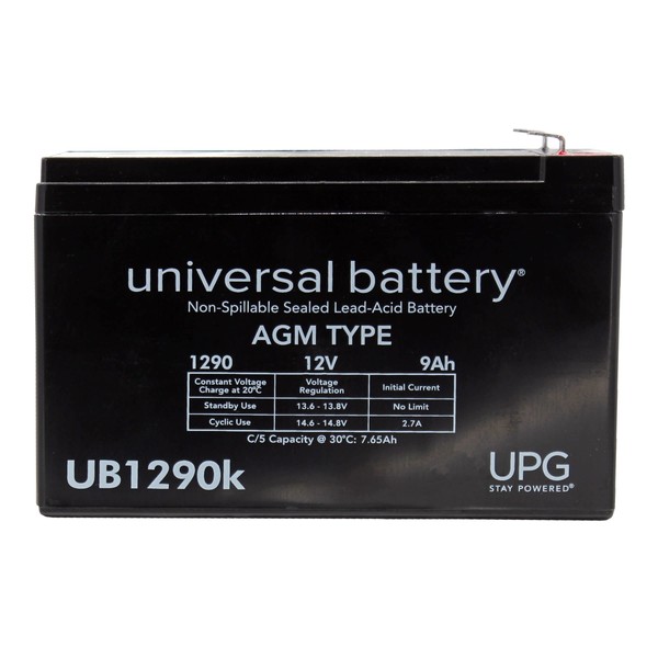 UPG 12V 9Ah SLA Battery Replacement for APC Back-UPS ES 650