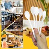 Fansunta 50pcs Extra Long Duty Plastic Spoons, 7.3 Inch Sturdy