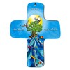 metALUm Small Hanging Cross Made of Sturdy MDF Living Water,