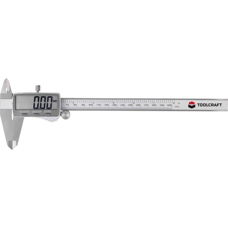 TOOLCRAFT Digital Caliper 200 mm | Calliper | Stainless Steel