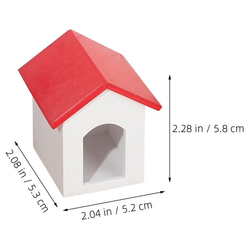 ibasenice Mini House Toys Dog House Tiny House Kennel Models