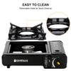 Camplux Dual Fuel Propane & Butane Stove with Carrying Case,