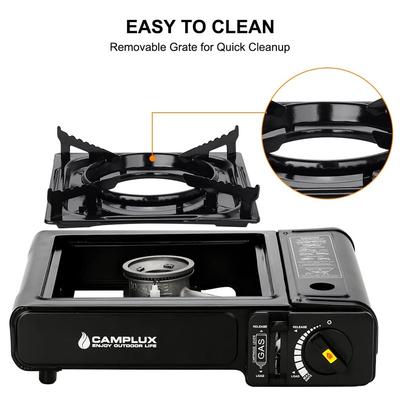 Camplux Dual Fuel Propane & Butane Stove with Carrying Case,