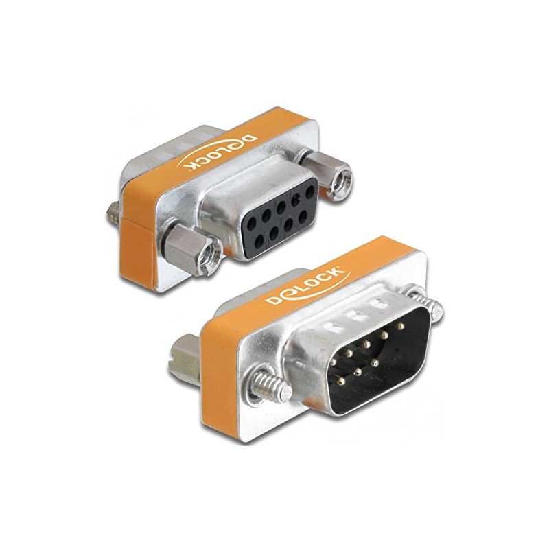 Delock adaptor Nullmodem Sub-D 9 Pin jack/female