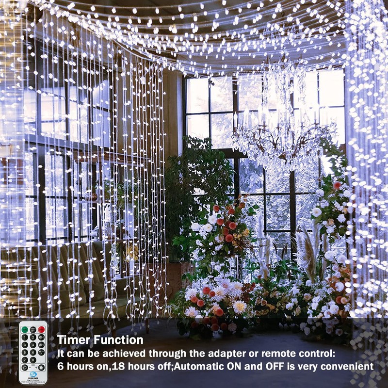 String Lights Waterproof 25M 220LED, Plug-in Fairy String Lights Indoor/Outdoor,