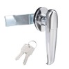 uxcell® Level Handle Cam Lock, Zinc Alloy Chrome Finished L