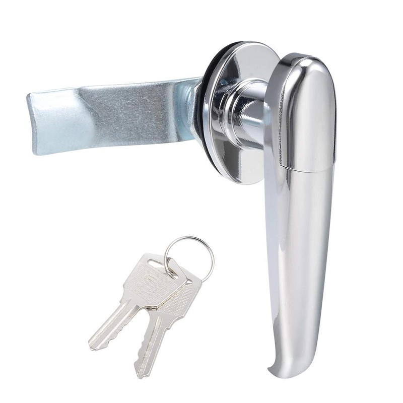 uxcell® Level Handle Cam Lock, Zinc Alloy Chrome Finished L