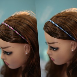 minihope Skinny Multicolor Headbands - Assorted Colors for All Hair Types - Instant Style, Pain-Free Wear - Durable, Adjustable, 5 Pack - Women, Men, Boys, Girls.