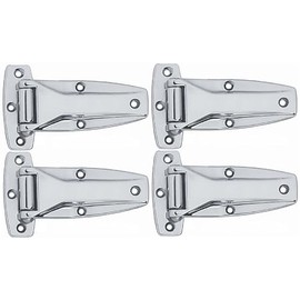 Chrome Smoker Hinge Walk in Refrigerator Cooler BBQ Pit Flush Trailer Parts Bolt (4)