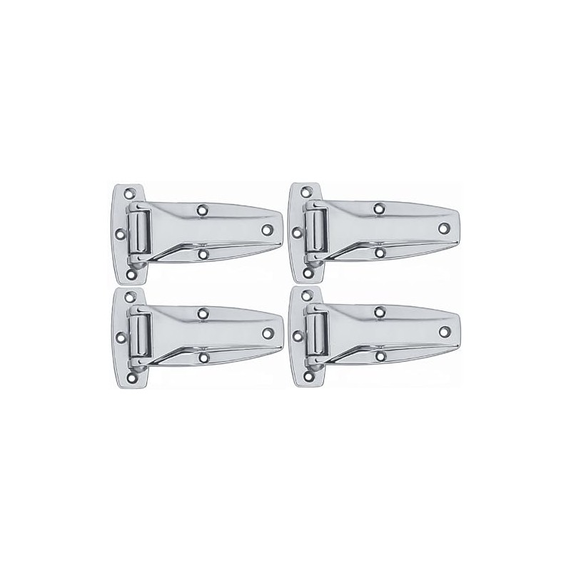 Chrome Smoker Hinge Walk in Refrigerator Cooler BBQ Pit Flush