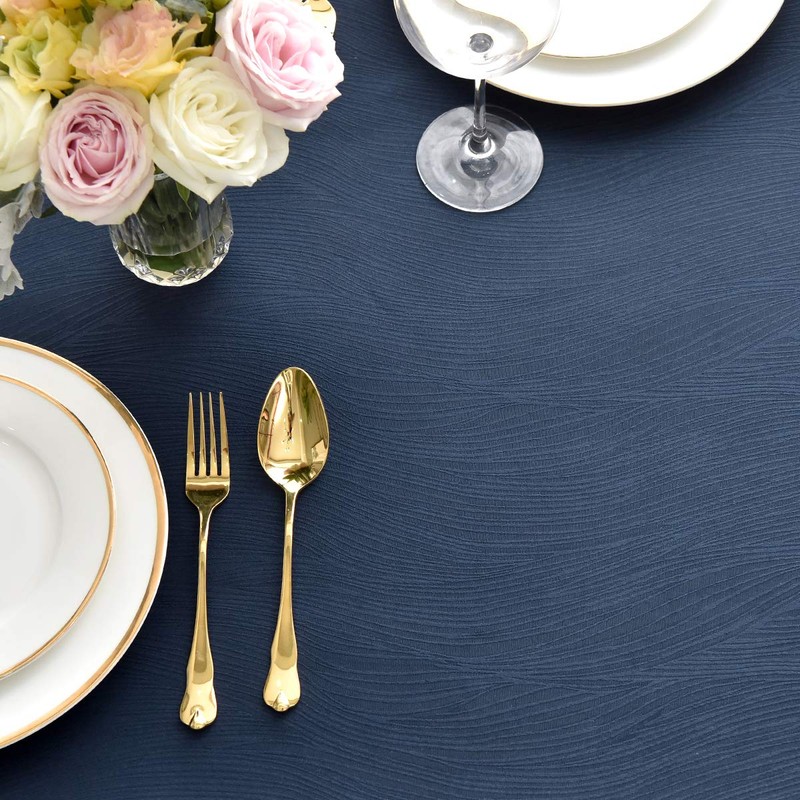 maxmill Jacquard Table Cloth Waving Pattern Water Resistant Wrinkle Resistance