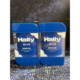 Hally 2 X Hally Shade Stix Temporary Hair Makeup 12ML each , Color BLUE