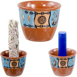 Ceramic Smudge Pot (Native Brown)