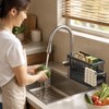 Kitchen Sink Drain Rack for Sponge and Soap - Stainless