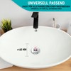 arteneur® Pop-Up Sink Plug with Hipster Cat Motif from Berlin,