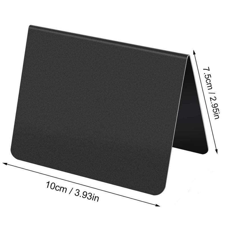 16pcs V Shaped Mini Chalkboard Sign Erasable Reusable for Food