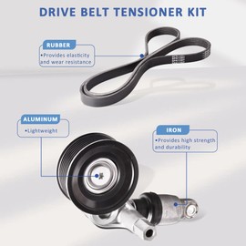 Drive Belt Tensioner Kit Compatible for Buick Encore 2013-2021, Chevy Cruze 2011-2016/Cruze Limited 2016/Sonic 2012-2020/Trax 2013-2022 Replaces 5PK1397 55578811 55565236