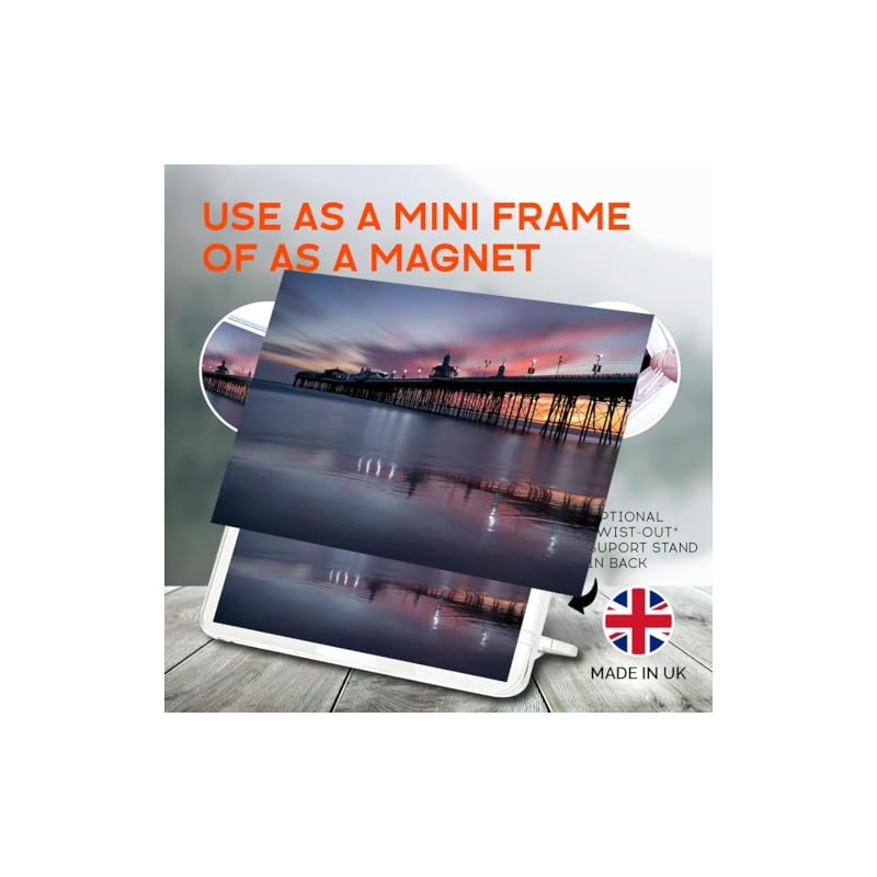 Classic Rectangle Magnet with Stand - North Pier Blackpool England