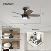 Vagizm Ceiling Fan 36'' for Small Room: Modern Ceiling Fans