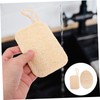 Baluue Natural Loofah Dish Washing Brush Set 2Pcs Kitchen Cleaning
