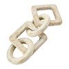 Creative Co-Op Mango Wood Chain Décor, Whitewashed