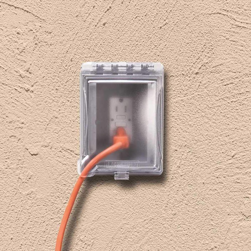 TayMac MR420CG 1-Gang Recessed Enclosure Extra Duty, 6-in-1 Nonmetallic Weatherproof