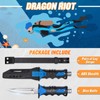 DRAGON RIOT Scuba Diving Knife with Leg Straps & Sheath