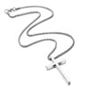 Ursteel Cross Necklace for Boys, Mens Cross Necklaces Stainless Steel