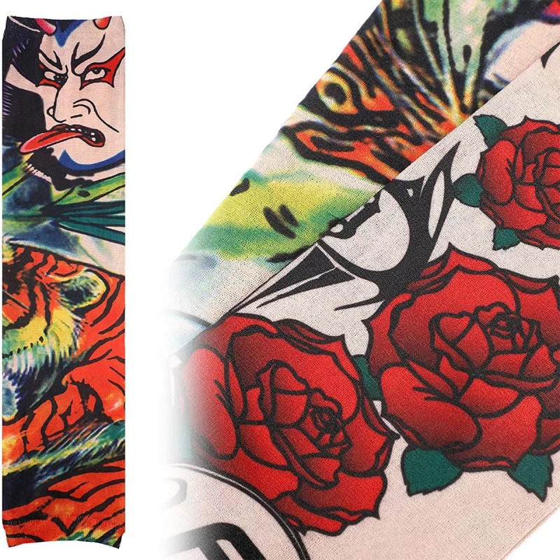 Tattoo 6 Piezas Manga Protectora Sol Tatuaje Licra Unitalla Unisex