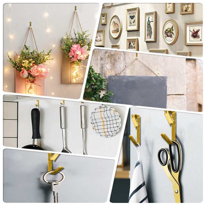 Picture Hooks for Hard Wall, 80pcs Picture Picture Hanger Hooks
