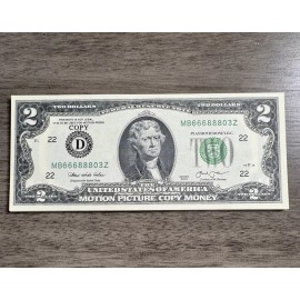 $2 - 5 pcs Motion Picture Play Prank Money $10 Total Bills Realistic Gag Film