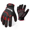 DLY Work Gloves for Men and Women,Mechanic Working Gloves,Anti Vibration