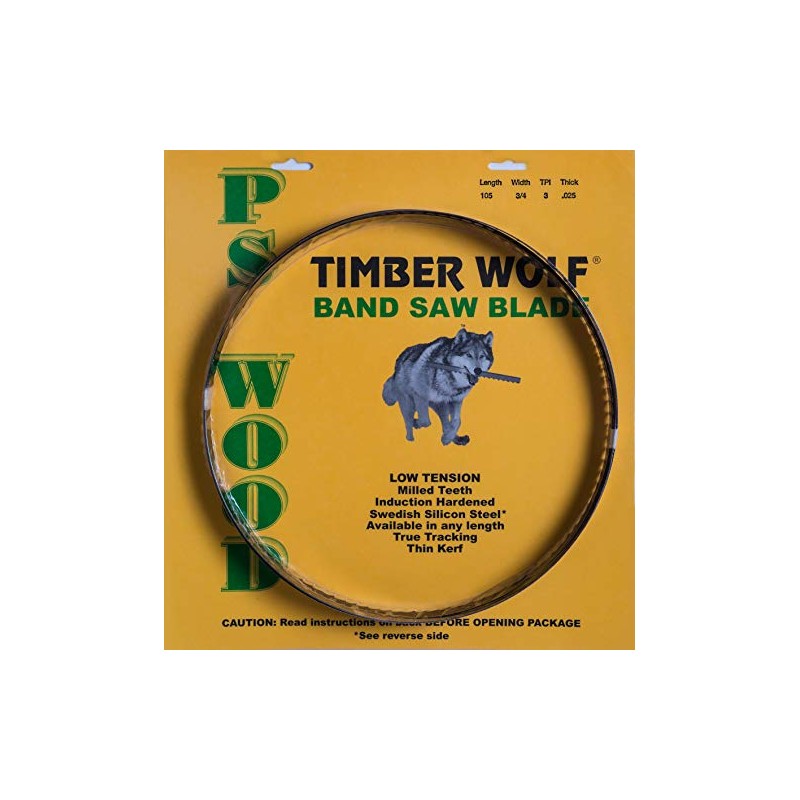 PS Wood Timber Wolf 100 3/4" Band Saw Blade fits