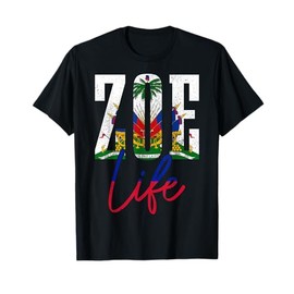 Haiti Zoe Haitian Flag Caribbean Souvenir T-Shirt