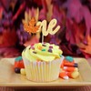 24 piezas de decoración para cupcakes de arce otoñal con