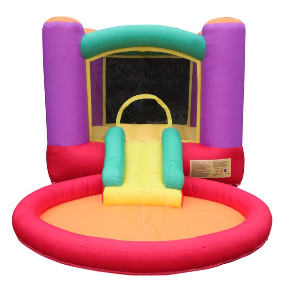 Xmaybang Bounce Castle, Inflatable Bounce House with Wide Slide,Inflatable Bounce House Jumping Castle Water Slide for Kids Outdoor Indoor Party,for Kids Ranges from 3-10 Years